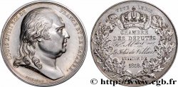 LOUIS XVIII Médaille parlementaire, François-Alexandre-Léonor Le Jolis de Villiers SUP