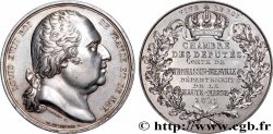 LOUIS XVIII Médaille Parlementaire, Maurice Thomassin de Bienville TTB+/SUP