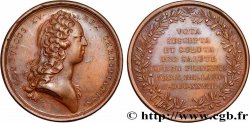 LOUIS XV DIT LE BIEN AIMÉ Médaille, Guérison du roi SUP
