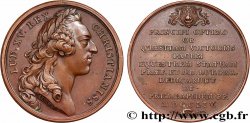 LOUIS XV DIT LE BIEN AIMÉ Médaille, Pose de la première pierre de la statue équestre de Louis XV à Paris