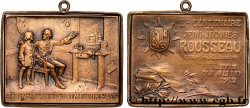 SWITZERLAND Plaquette, Second centenaire de Jean-Jacques Rousseau