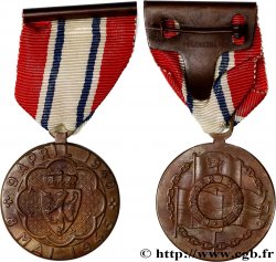 NORVÈGE - ROYAUME DE NORVÈGE - HAAKON VII Médaille de la défense 1940-1945