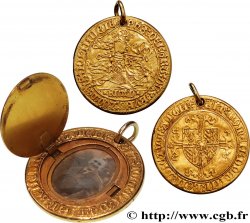 FLANDRE - COMTÉ DE FLANDRE - PHILIPPE LE BON Cavalier d or transformé en bijou TTB