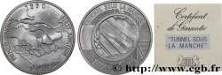 CINQUIÈME RÉPUBLIQUE Médaille, Tunnel sous la Manche, première jonction