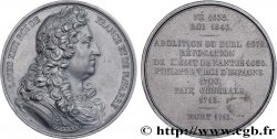 LUIS FELIPE I Médaille, Roi Louis XIV