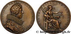 LOUIS XIII LE JUSTE Médaille, Louis XIII, Élévation des nations, frappe moderne