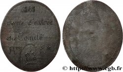 DEUXIÈME RÉPUBLIQUE Médaille, Carte d entrée du Comité de surveillance et révolutionnaire de Lille