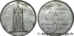 SECOND REPUBLIC Médaille, Construction de la Chapelle de Saint Thomas