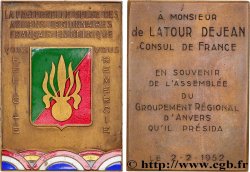 QUARTA REPUBBLICA FRANCESE Médaille, Fraternité belge des anciens légionnaires français en Belgique