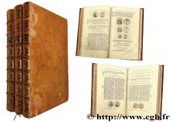 LIVRES - BIBLIOPHILIE NUMISMATIQUE Van Loon (Gérard), “Histoire métallique des XVII Provinces des Pays-Bas”. La Haye, chez P. Gosse, J. Neaulme, P. de Hondt, MDCCXXXII (1732), 3 tomes