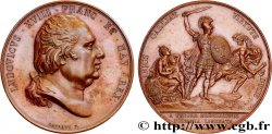 LUIGI XVIII Médaille, Restauration du trône d’Espagne