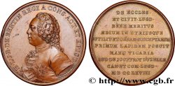 LOUIS XV DIT LE BIEN AIMÉ Médaille, Henri Léonard Jean-Baptiste de Bertin  TTB