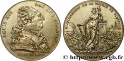 LOUIS XVI Médaille, Ville de Paris - J. S. Bailly maire