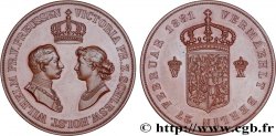 ALLEMAGNE - ROYAUME DE PRUSSE - GUILLAUME II Médaille, Mariage de Guillaume II et Augusta-Victoria