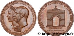 ALLEMAGNE - ROYAUME DE HANOVRE - GEORGES V Médaille, Mariage du futur roi George V de Hanovre et Marie-Alexandrine de Saxe Altenbourg