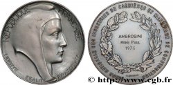 CINQUIÈME RÉPUBLIQUE Médaille, Union nationale des industries de carrières et matériaux de construction