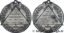 SECOND REPUBLIC Médaille, Adoption des formules de la constitution