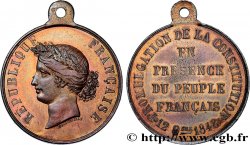 SECOND REPUBLIC Médaille, Promulgation de la constitution
