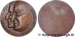 QUINTA REPUBBLICA FRANCESE Médaille, Georges et Jenny Rievnav par Saint-Saens