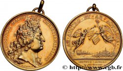 LOUIS XIV LE GRAND OU LE ROI SOLEIL Médaille, Prise de Nice et de Mons, refrappe