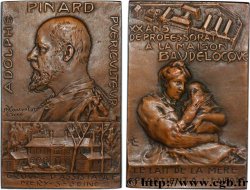 TROISIÈME RÉPUBLIQUE Plaquette, Adolphe Pinard, 20 ans de professorat à la maison Baudelocque