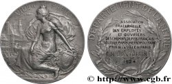 TROISIÈME RÉPUBLIQUE Médaille, ville de Paris, Association fraternelle des employés et ouvriers des chemins de fer