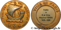 V REPUBLIC Médaille de la Ville de Paris, Fluctuac Nec Mergitur