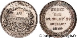 LOUIS-PHILIPPE - LES TROIS GLORIEUSES Médaille, Gloire au peuple