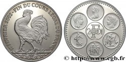 QUINTA REPUBLICA FRANCESA Médaille Trésor du Patrimoine de la Fin du cours légal du Franc
