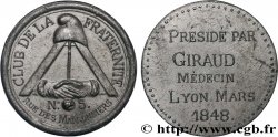 DEUXIÈME RÉPUBLIQUE Médaille, Club de la fraternité