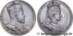 GRANDE-BRETAGNE - ÉDOUARD VII Médaille, Couronnement d’Édouard VII et Alexandra SUP