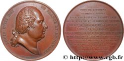 LOUIS XVIII Médaille, Construction du pont de Libourne
