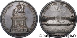 LOUIS XV THE BELOVED Médaille, Construction de la Place Royale et de la statue équestre de Louis XV