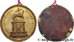 LOUIS XV DIT LE BIEN AIMÉ Médaille, Statue équestre de Louis XV, tirage uniface, épreuve