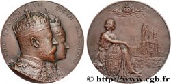 GRANDE-BRETAGNE - ÉDOUARD VII Médaille, couronnement d’Edouard VII AU