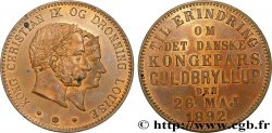 DENMARK - KINGDOM OF DENMARK - CHRISTIAN IX Médaille, Noces d’or de Christian IX et Louise de Hesse-Kassel