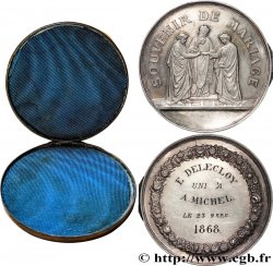 AMOUR ET MARIAGE Médaille, Souvenir de Mariage, transformée en boîte de mariage