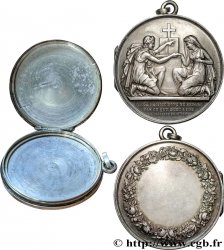 AMOUR ET MARIAGE Médaille de mariage, Evangile de St Mathieu, transformée en boîte de mariage