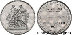 SECOND EMPIRE Médaille, École impériale et spéciale des Beaux-Arts, Figure dessinée d’après nature