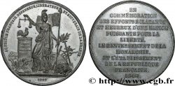 DEUXIÈME RÉPUBLIQUE Médaille, Commémoration des efforts éclatants