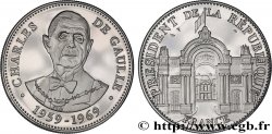 V REPUBLIC Médaille, Charles de Gaulle, président de la République