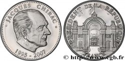 QUINTA REPUBLICA FRANCESA Médaille, Jacques Chirac, président de la République