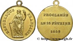 DEUXIÈME RÉPUBLIQUE Médaille, Proclamation de la Deuxième République