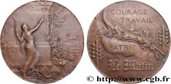 III REPUBLIC Médaille, Courage, travail et Patrie, journal Le Matin