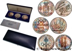 JEUX OLYMPIQUES Coffret de 3 médailles, Jeux olympiques d été de München et Jeux olympiques d’hiver de Sapporo AU