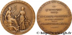 CANAUX ET TRANSPORTS FLUVIAUX Médaille, Compagnie universelle du canal maritime de Suez