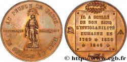 SECOND REPUBLIC Médaille, Au Peuple de Paris