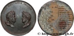 LUIGI FILIPPO I Médaille, Louis XIV et Louis-Philippe, tirage uniface