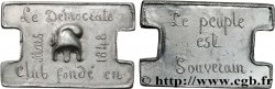 DEUXIÈME RÉPUBLIQUE Médaille, Le Démocrate