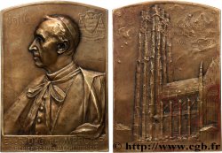 BELGIO - REINO DE BELGIO - ALBERTO I Plaquette, Cardinal Desiré-Joseph Mercier